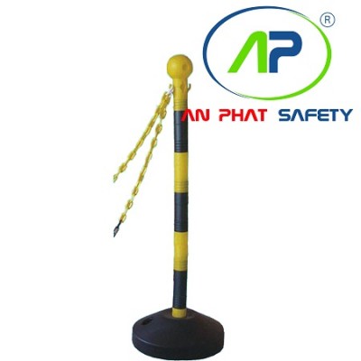 Cọc tiêu phân làn giao thông hình trụ có móc